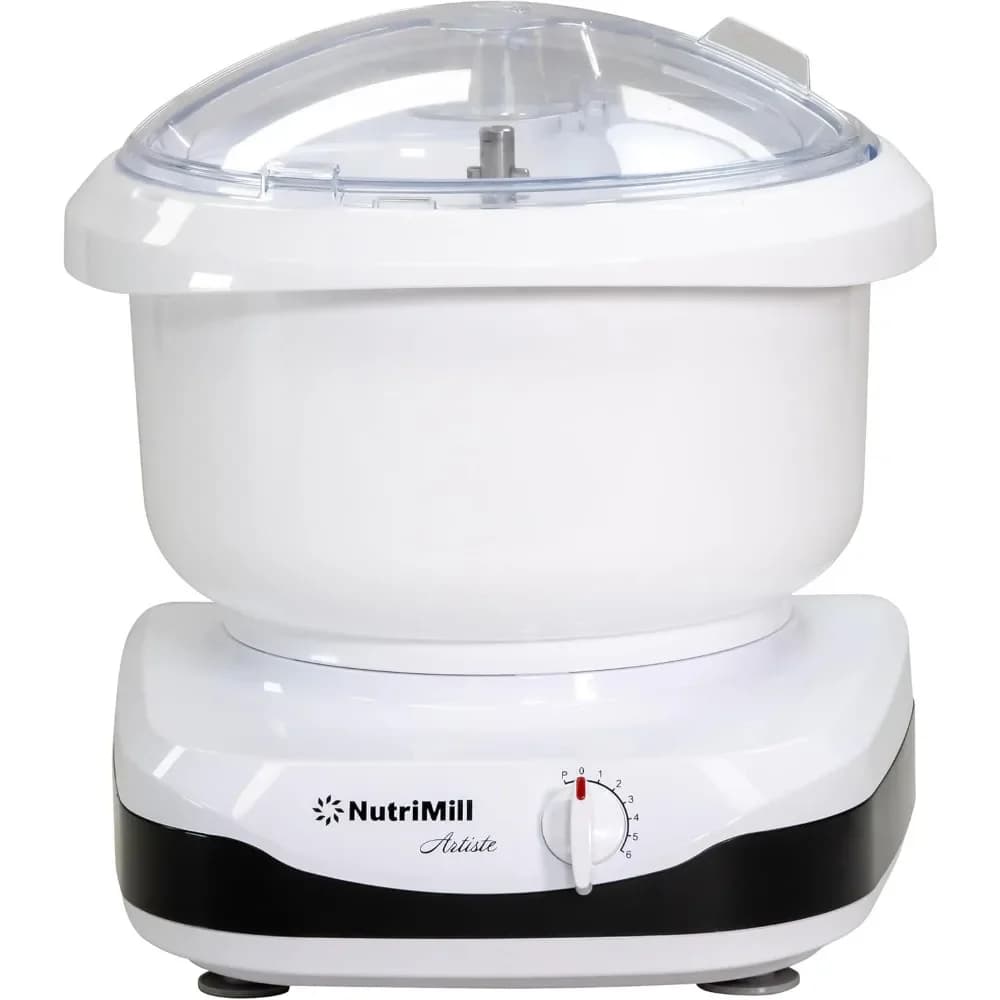 Bestseller Bestsellerartiste Impastatrice Elettrica da Cucina 500 Watt con Ciotola da 6,5 Litri, Gancio Impastatore e Fruste a Filo (Finitura Nera)