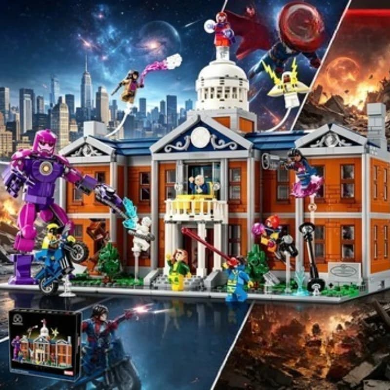 76294 X Mansion Hero Base Building Bricks DIY Assembly Party Favor Birthday Christmas Holiday Gift compatibile con i mattoncini LEGO
