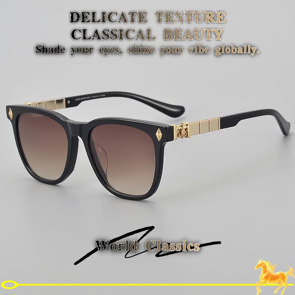 Fashion Box Cat Eye Styling Men and Women's Luxury Sunglasses Leisure Holiday Camping Fishing Sunscreen Acetate Sunglasses UV400