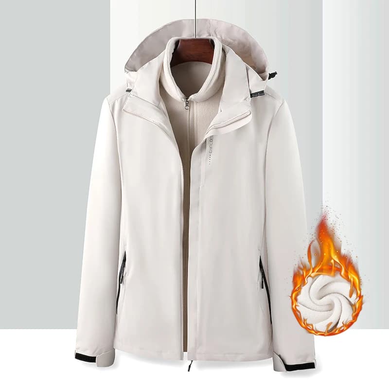Autunno Inverno Coppia all'aperto Ciclismo Sport Tre in uno Giacca d'assalto antivento impermeabile Comoda giacca calda alla moda