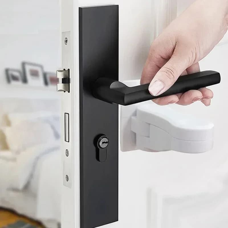 Serratura Universale per Maniglie di Porte, Chiusura di Sicurezza Professionale per Mobili, Dispositivo di Protezione per Bambini, Chiusura per Armadietti