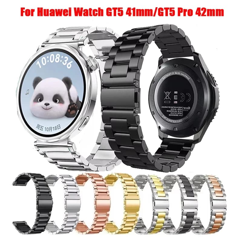 Cinturino per Huawei Watch GT5 41mm GT5 Pro 42mm cinturino in acciaio inossidabile cinturino in metallo per Huawei Watch GT5 41mm accessori