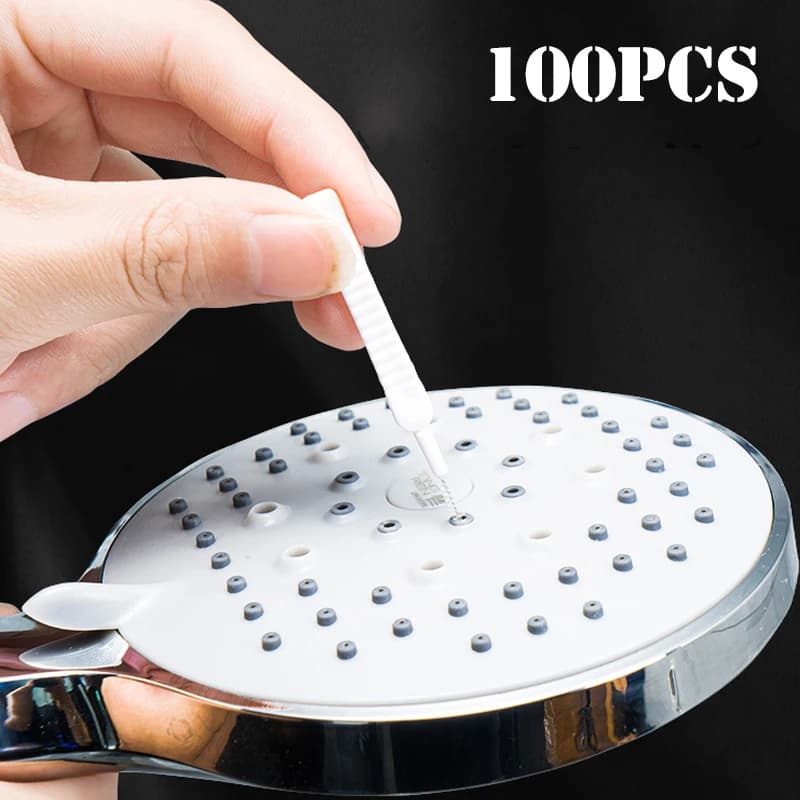 50/100pcs Bagno Spazzola di Nylon Soffione doccia Spazzola di pulizia anti-intasamento Foro del telefono cellulare Gap Strumenti di lavaggio Accessori per WC
