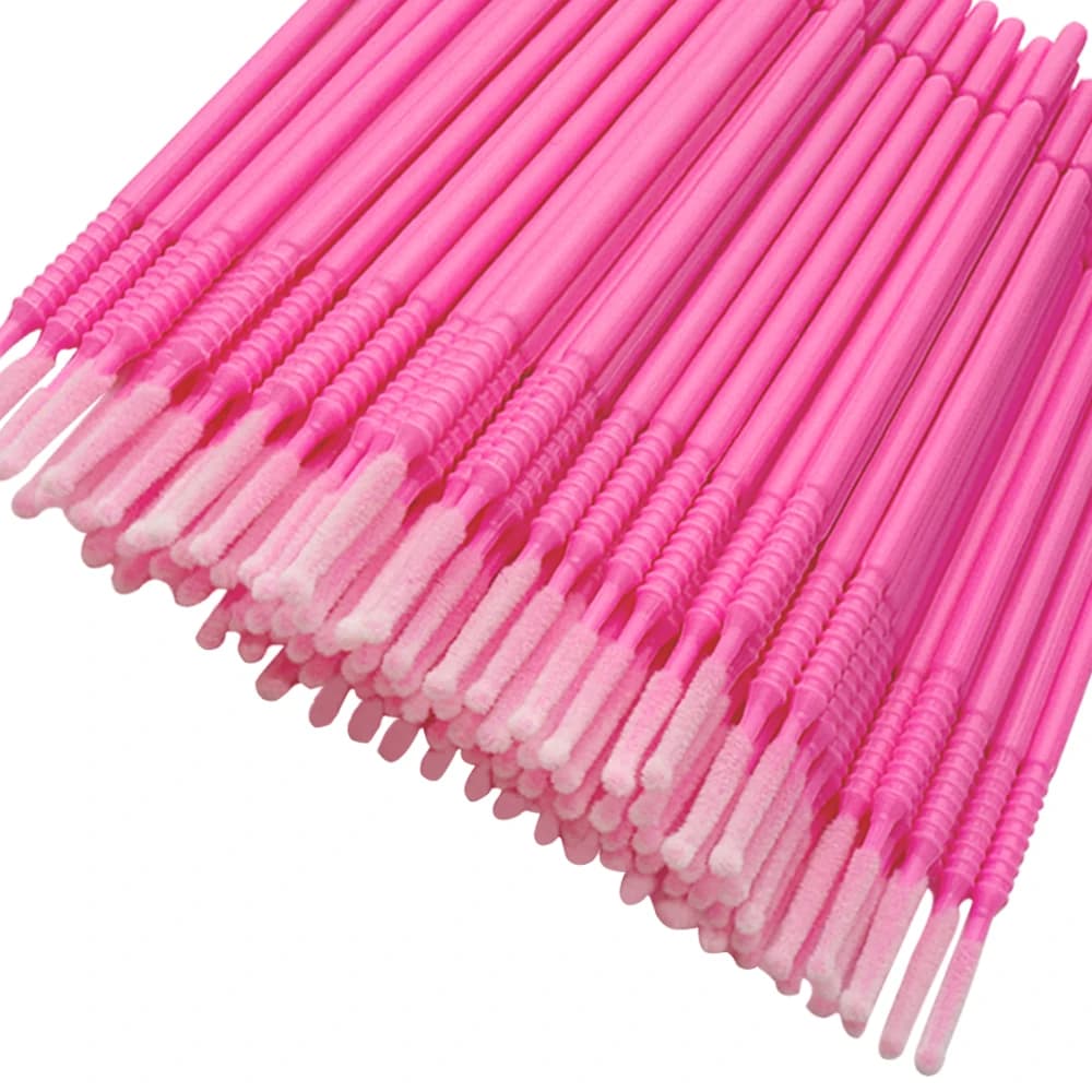 100/300pcs Micro Brushes Extensions Eyelash MicroBrush Mascara Sticks Applicators For Eyelashes In the Summer Cotton Tip Remove Tools
