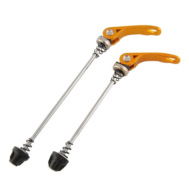Mozzo della bicicletta leva a sgancio rapido MTB bici da strada spiedini in acciaio ruota anteriore 145mm posteriore 175mm per Mountain Bike pieghevole