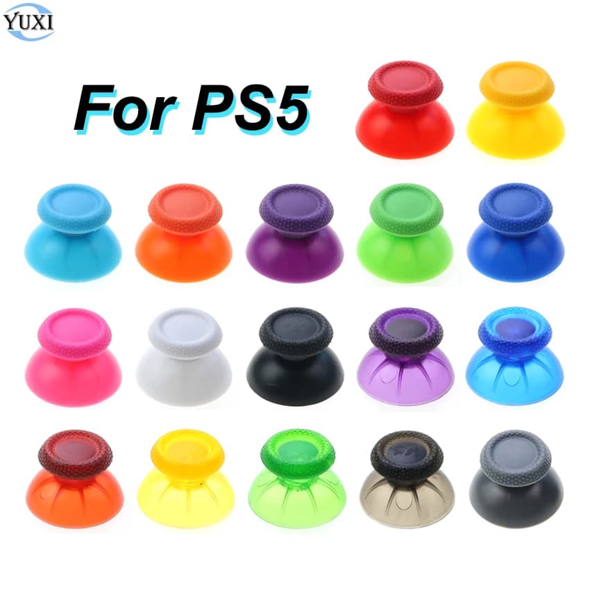 YuXi 1pc 3D Analog Thumb Stick Joystick Caps per Controller PS5 Thumbstick Grip Cover per P5 Handle accessori di gioco