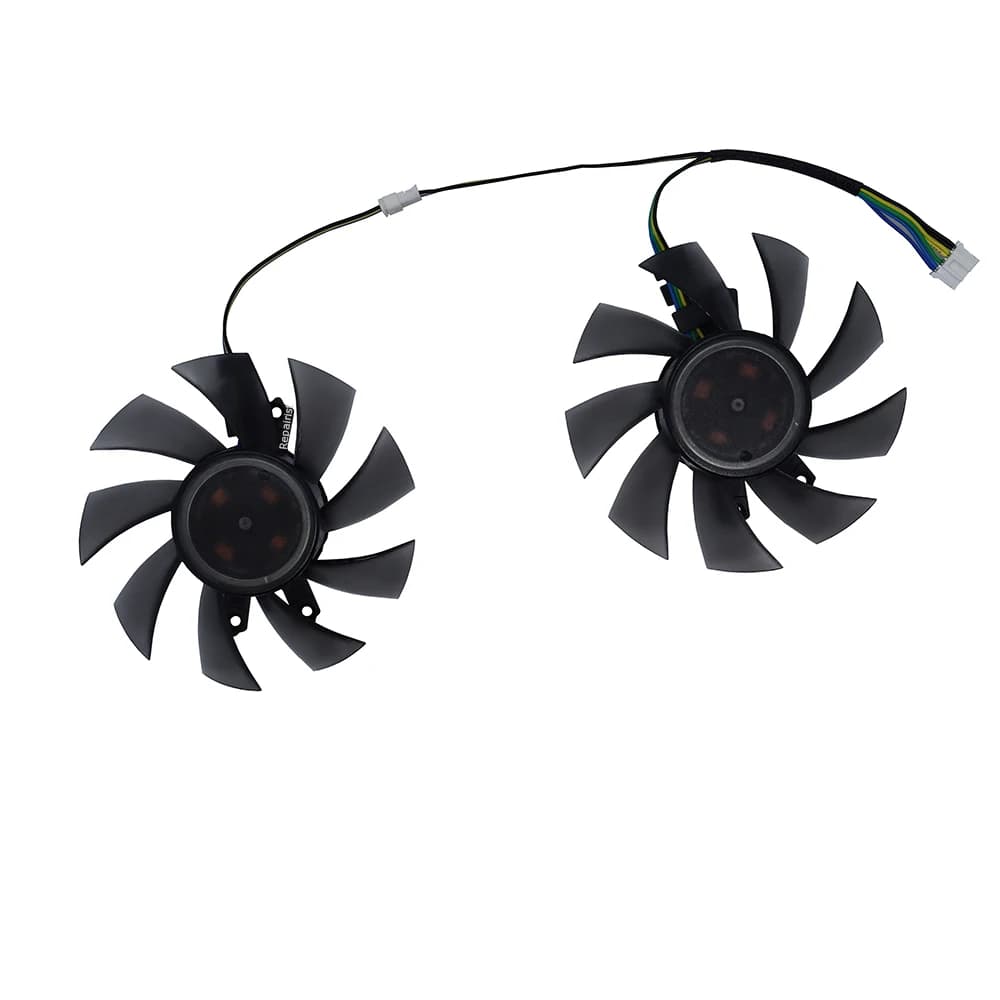 2Pcs/Set 4pin 2lines GA82O2M,Ventilatore per schede grafiche,ventola della scheda grafica,For GALAX GTX 1630 Snapdragon,per GALAX GTX 1650 EX,per GALAX GTX 1650 EX PLUS