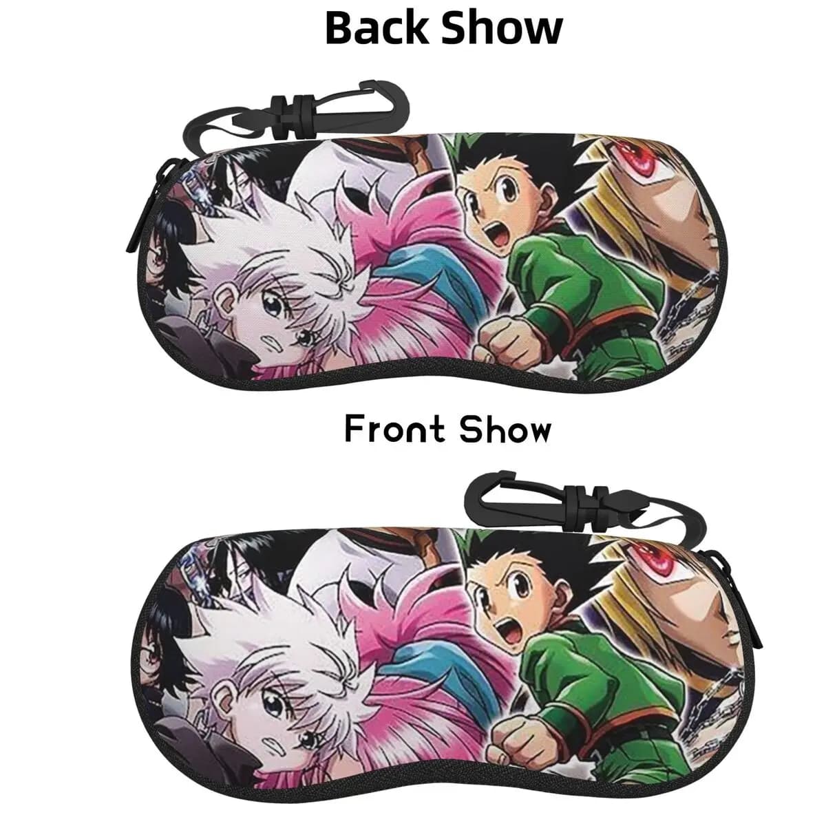 Anime HXH Hunter X Hunter Custodia protettiva per occhiali Scatola per occhiali da sole Donna Uomo Custodia morbida per occhiali