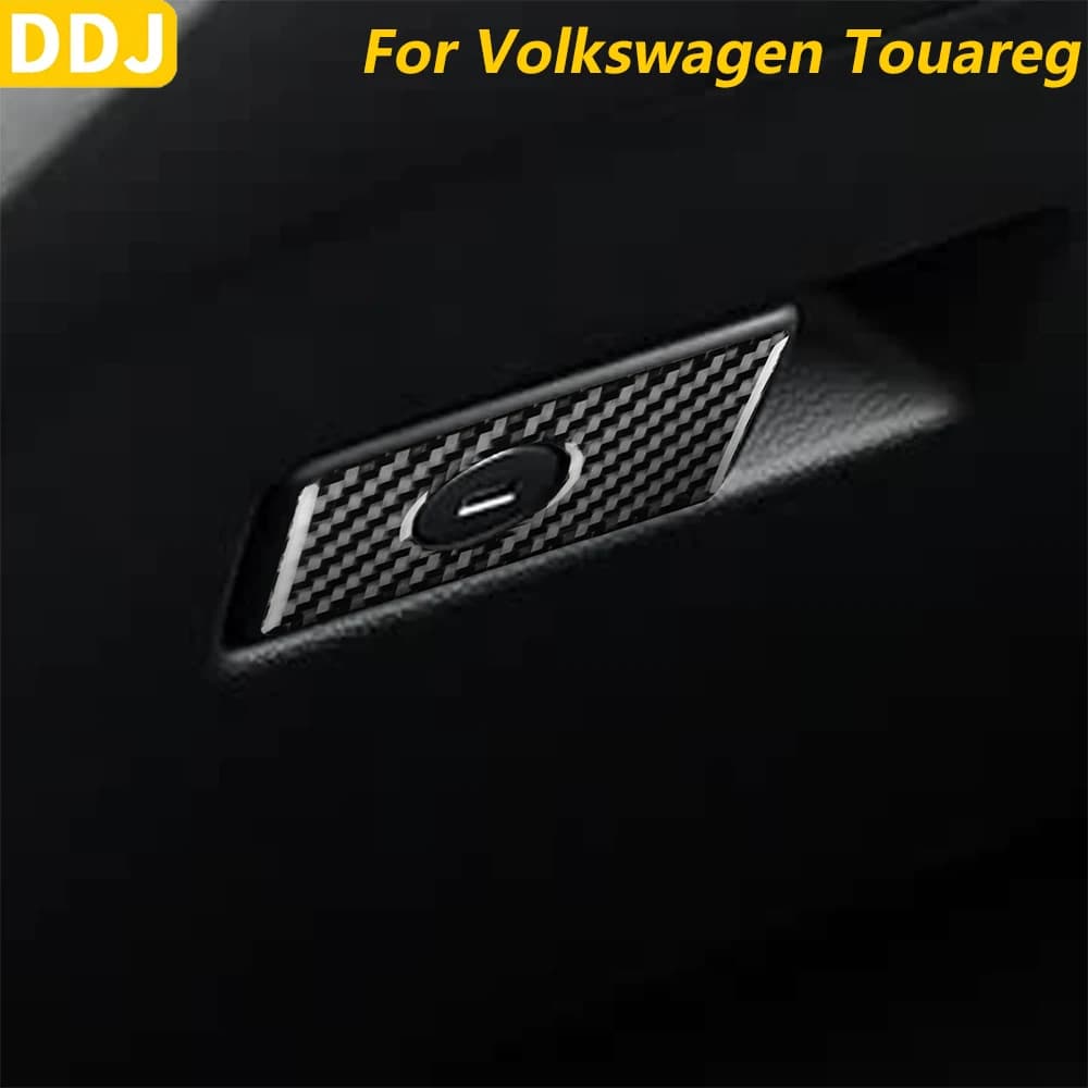For Volkswagen Touareg 2019-2026: Carbon Fiber Decorative Sticker for Cover Panel Switches Vano Handheld Side - Accessories Car