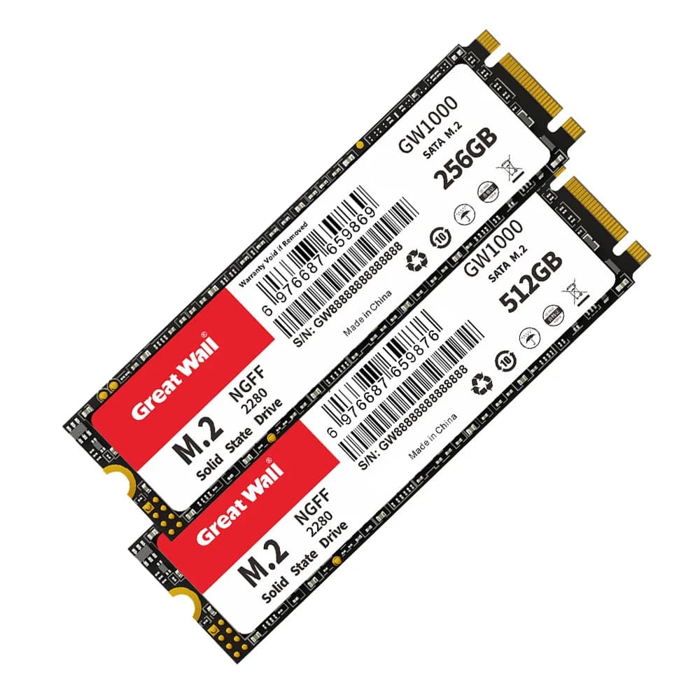 SSD M.2 2280 Great Wall 128GB 256GB 512GB 1TB NGFF 2TB Unità a Stato Solido 540MP/S M2 SATA per PC Desktop e Notebook