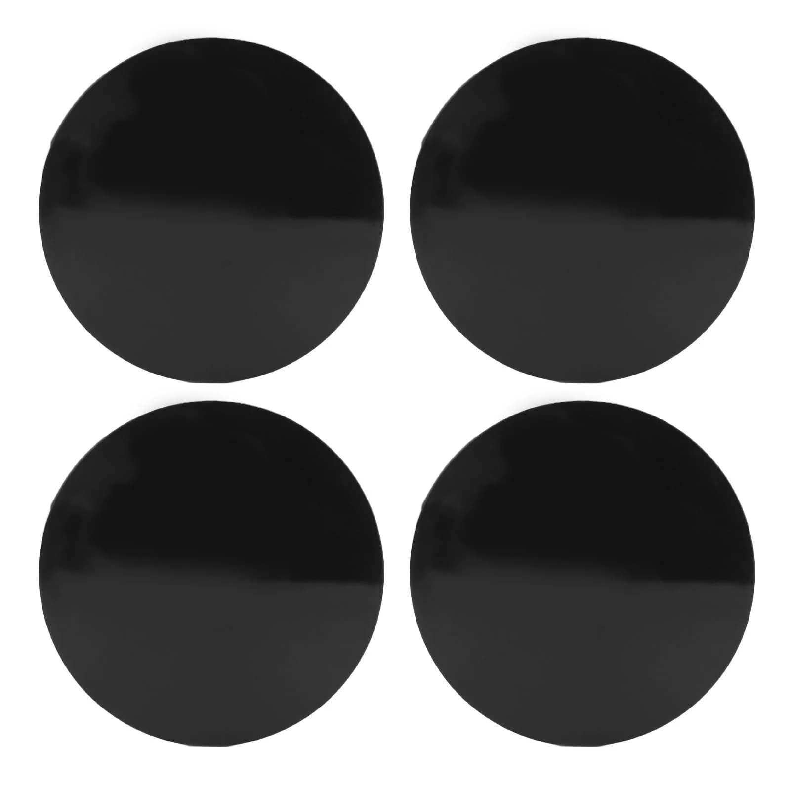 Coprimozzo centrale per ruota per auto da 56 mm 4 pezzi Coprimozzo per cerchione compatto nero universale per veicolo