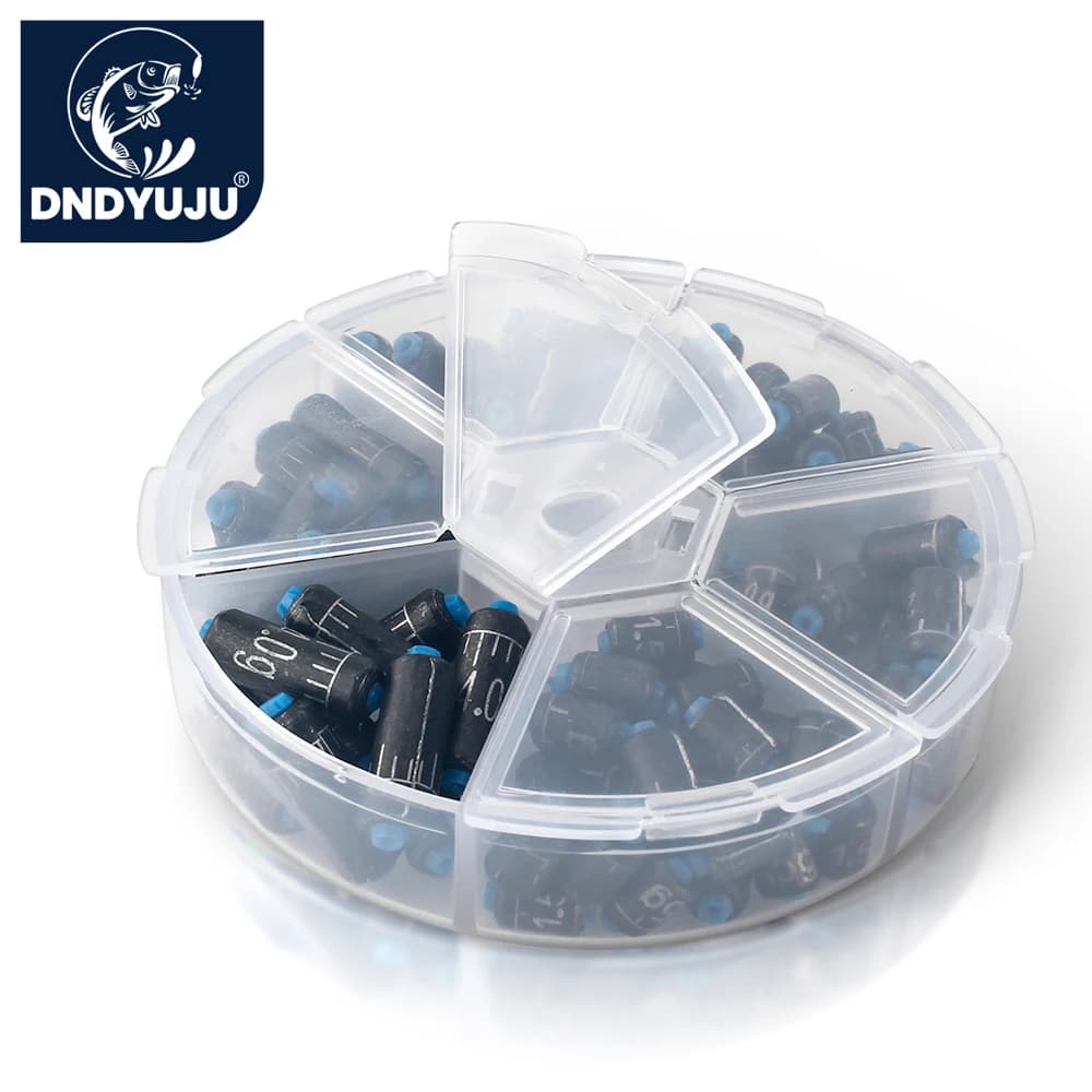 DNDYUJU 60 pz/scatola 1.5g-4.0g Combinazione Piombo Da Pesca Piombo Piombo Righello Da Pesca Piombo Set Sostituire Rapido Attrezzatura Da Pesca