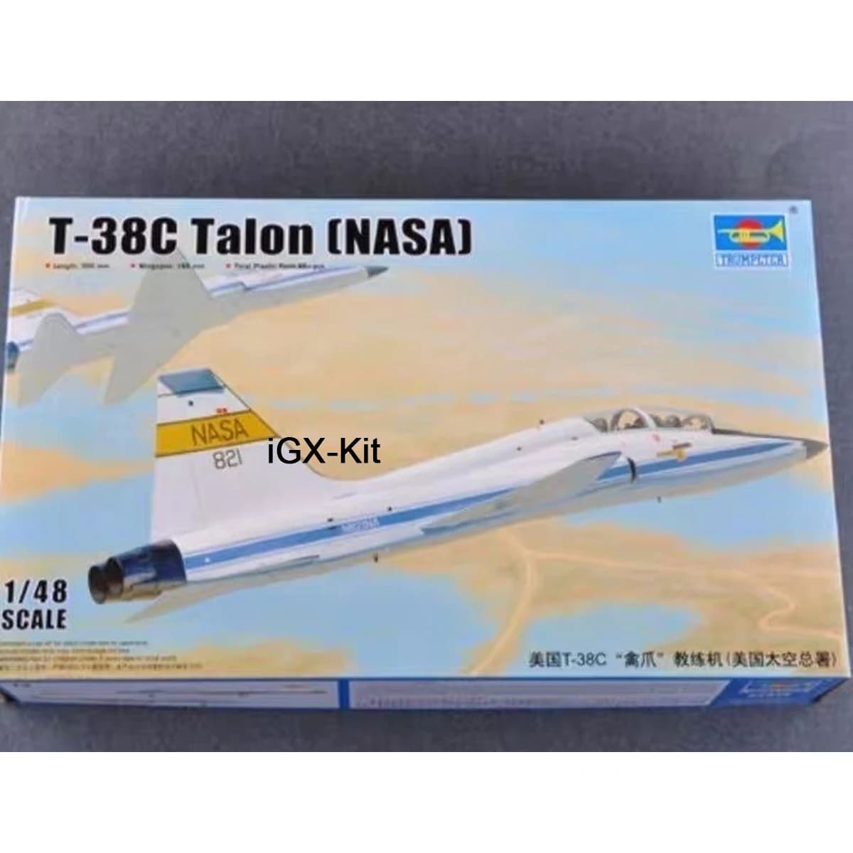 Trumpeter 02878 1/48 Bilancia US NASA T38 T38C T-38C Talon Jet Trainer Aereo Kit di Costruzione di Modello di Montaggio in Plastica