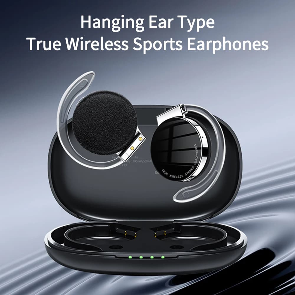 F2 TWS Bluetooth Wireless Headset On-ear Sports Headphones Speaking Headphones with Noise Cancellation Stereo Music Headphones