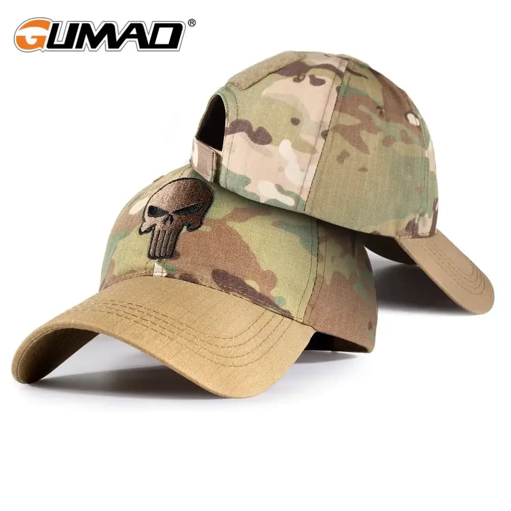 Berretto da Baseball tattico all'aperto Sport Camouflage traspirante caccia escursionismo Airsoft campeggio berretti regolabili cappello Snapback da basket