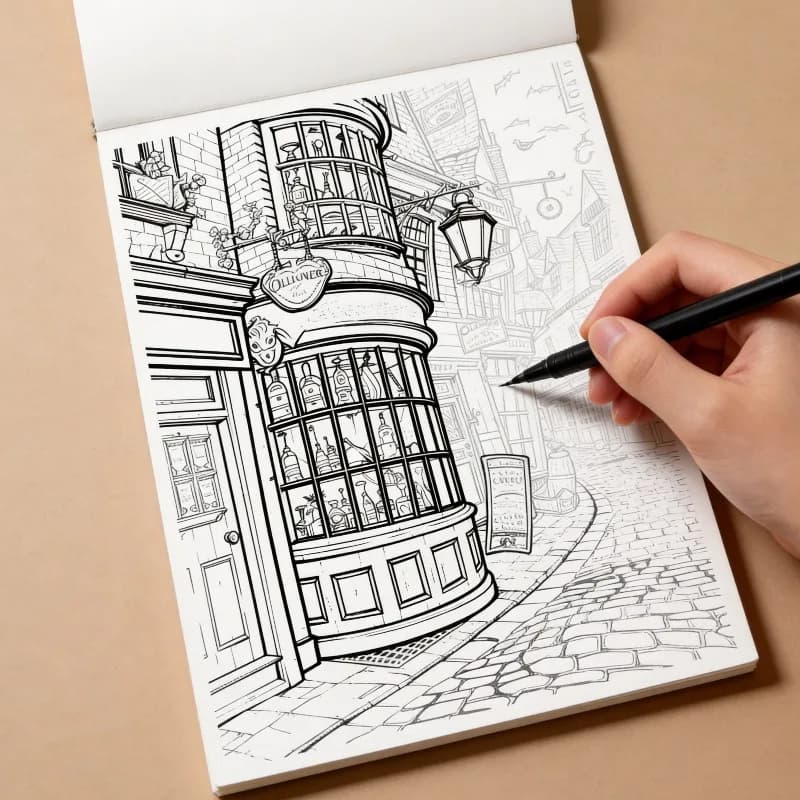 A Graffiti Sketchbook, High-definition Fun Copy, Decompression Hand Drawn Coloring Book, with 24 Super Healing Tracing Patterns