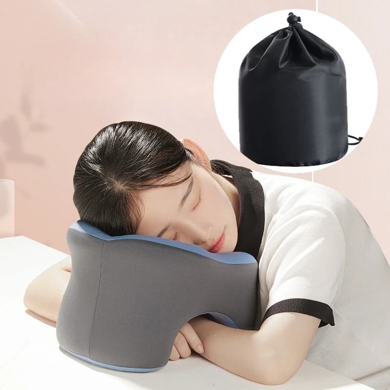Cuscino da viaggio a forma di U Cuscino per collo e colonna vertebrale cervicale Aereo Auto Ufficio Casa Poggiatesta Supporto per il collo Cuscino per dormire Memory Foam
