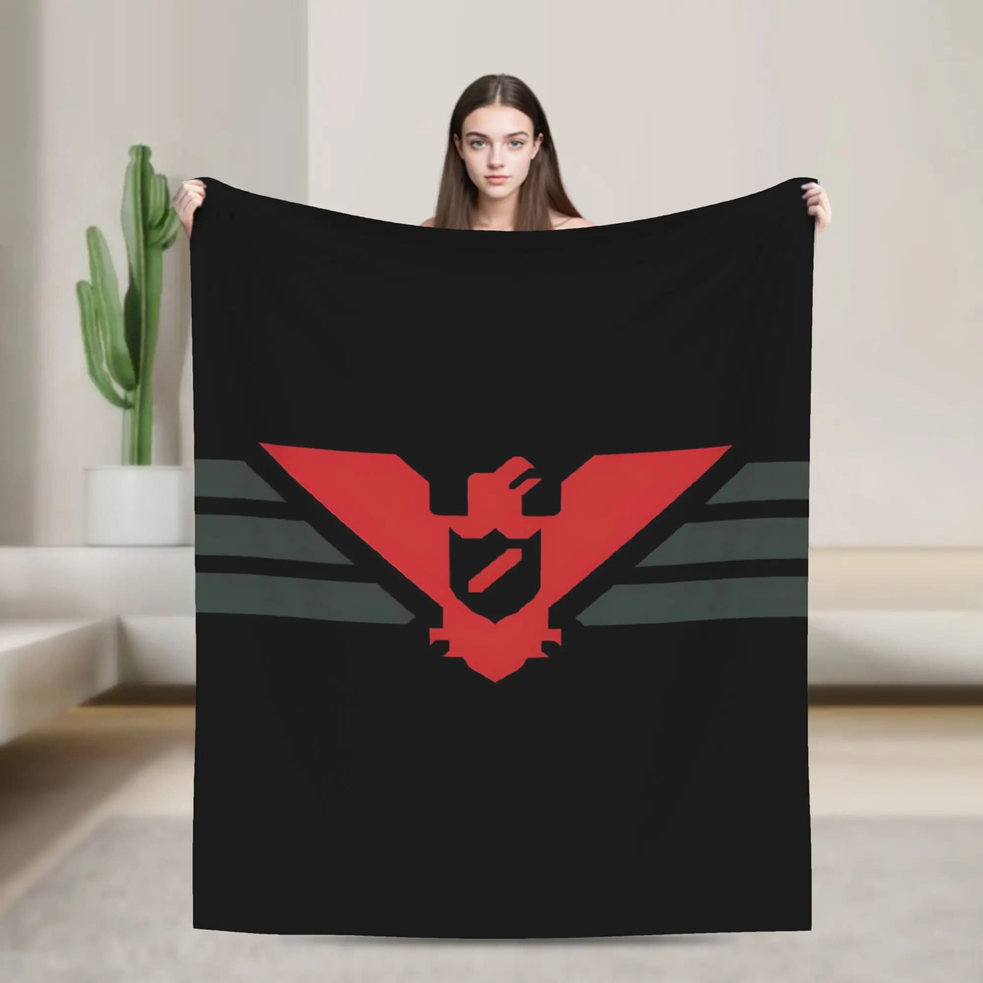 Soft Warm Blanket Decorative Arstotzka Flag Throw Blanket Flannel Bedspread For Couch Chair Sofa Bed Fashion Sofa Bed Cover