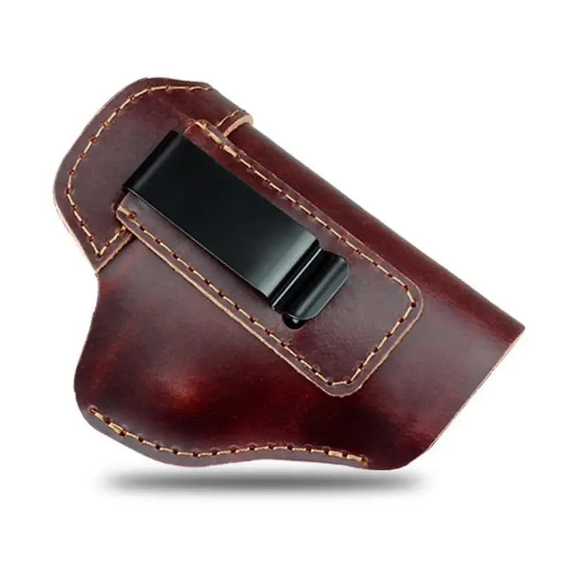 CarryHolster nascosto in pelle IWB 17 19 26 43X Sig S&W M&P Custodia con clip per pistole Fondina tattica da caccia in pelle PU