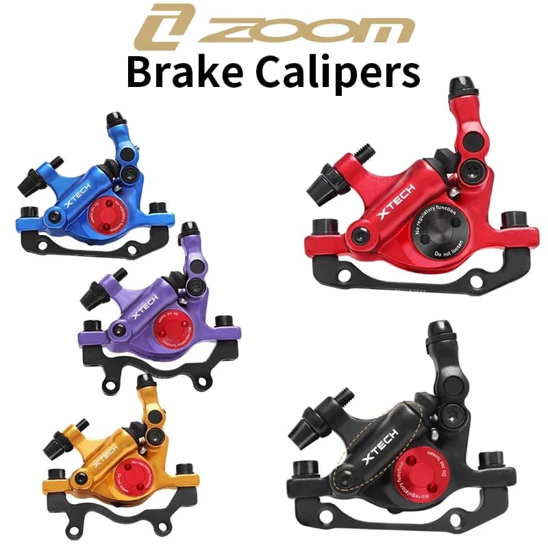 ZOOM MTB Pliers Hydraulic Disc Brake HB100 Line Pulling Oil Brake Front and Rear For Bike Folding Scooter Winter Cycling Parts
