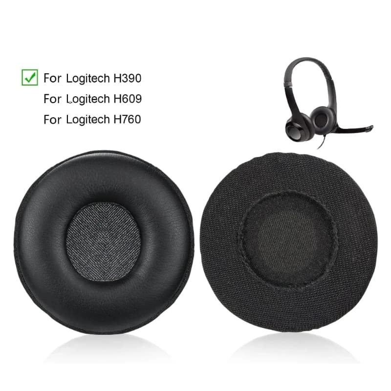 Cuscinetti auricolari morbidi cuscinetti auricolari per Logitech H390 H600 H609 cuffie cuscinetti auricolari in Memory Foam traspiranti Drop Ship