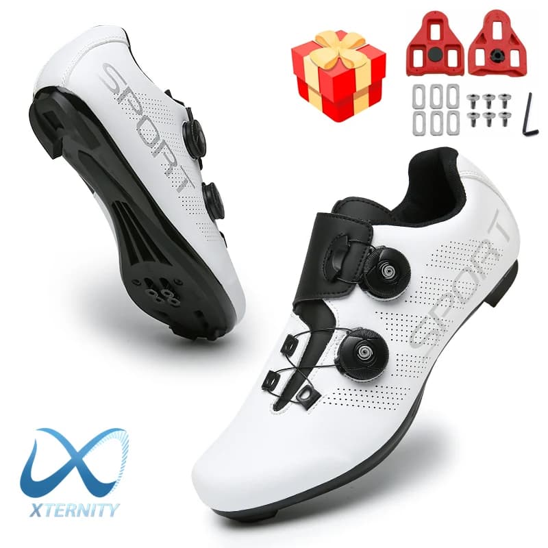 Vendita calda scarpe da ciclismo ultraleggere scarpe da bici da strada da corsa autobloccanti scarpe da ginnastica piatte MTB uomo bicicletta SPD tacchetto scarpe sportive unisex