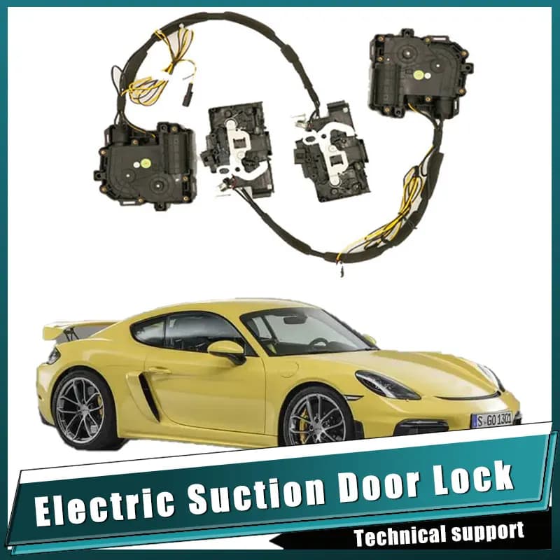 Smart Auto Electric Suction Door Lock for Porsche GT4 Automatic Soft Close Door Super Silence Car Vehicle Door