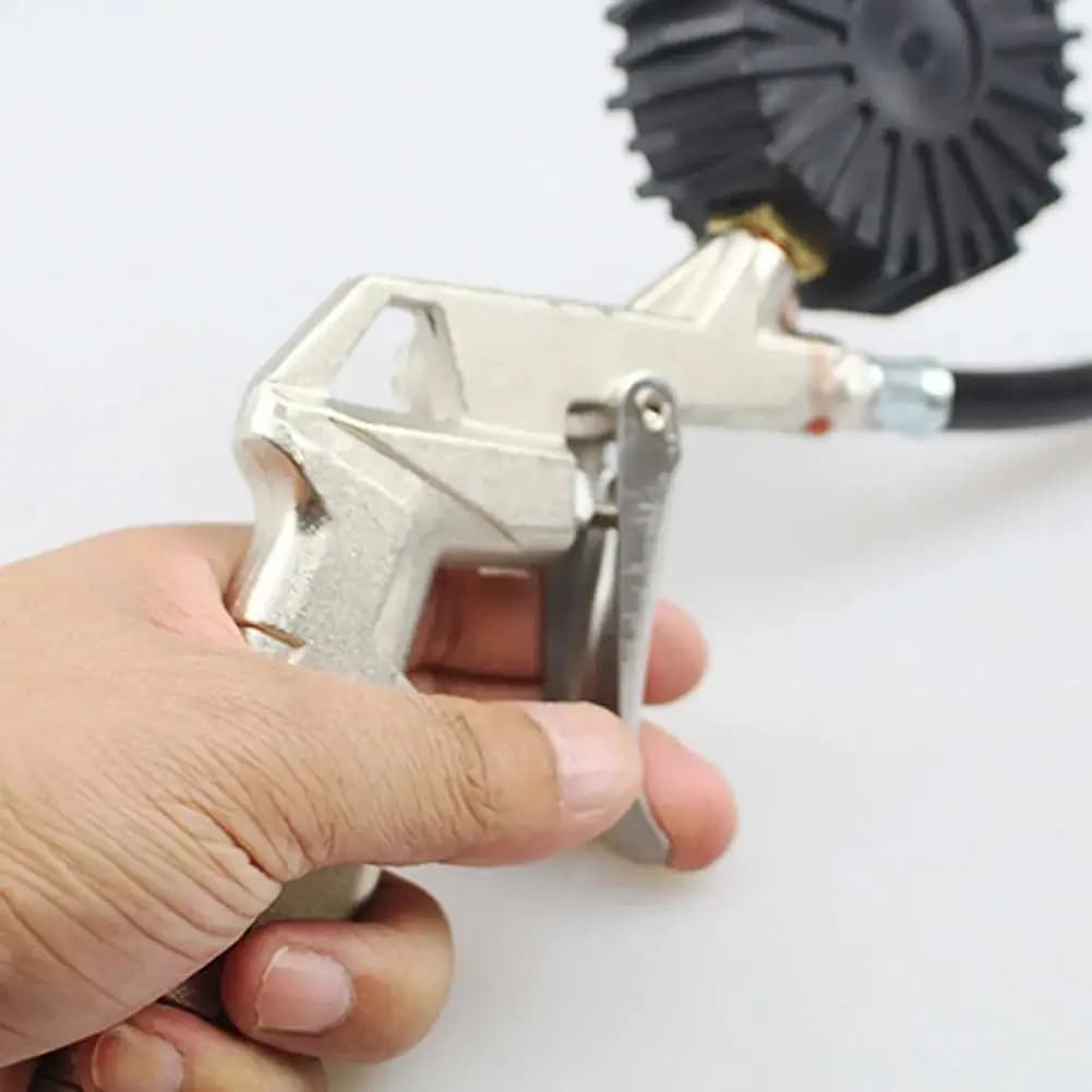 Manometro per pneumatici auto 0-16 Bar/0-220 Psi, tipo pistola, per compressore d'aria, auto, moto, SUV, pompa di gonfiaggio, strumento per la riparazione dei pneumatici