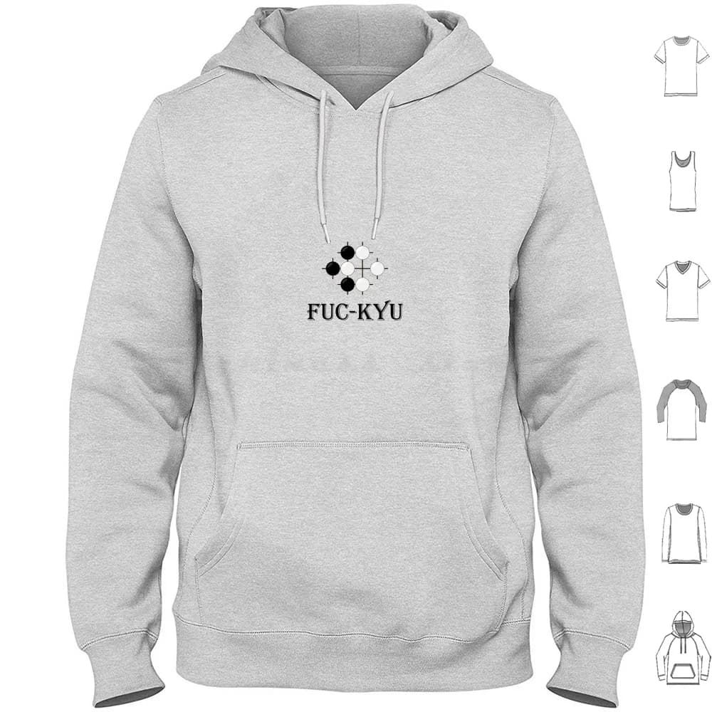 Go Baduk Adesivo Felpa con cappuccio in cotone a maniche lunghe Go Baduk Goban Kyu Gioco asiatico antico Gioco Fuc Kyu Pietre coreane giapponesi