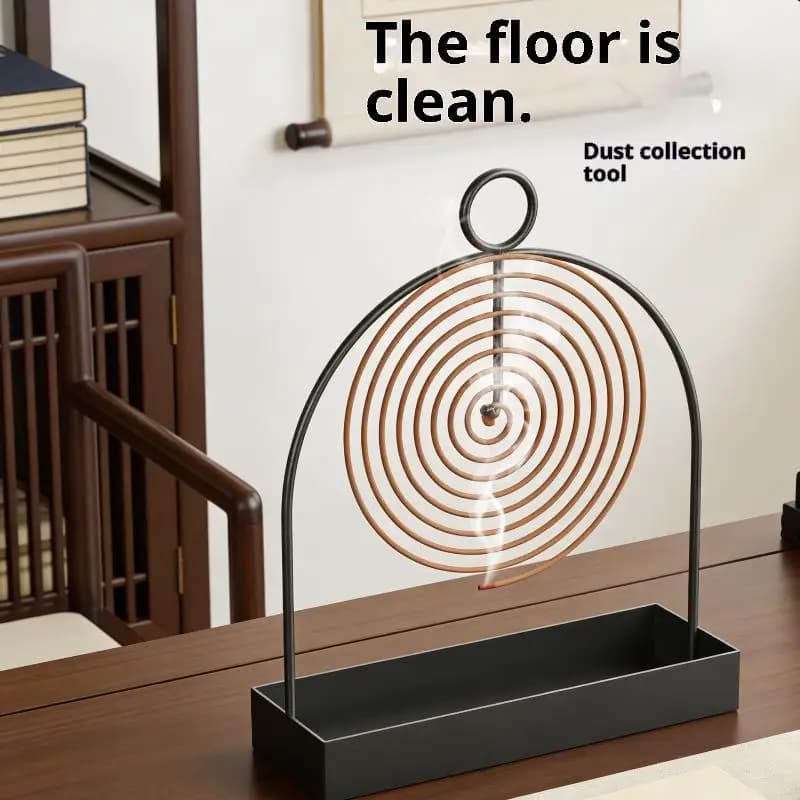 Mosquito Coil Holder Metal Sandalwood Plate with Hanging Hook for Home Bedroom Outdoor Mosquito Control