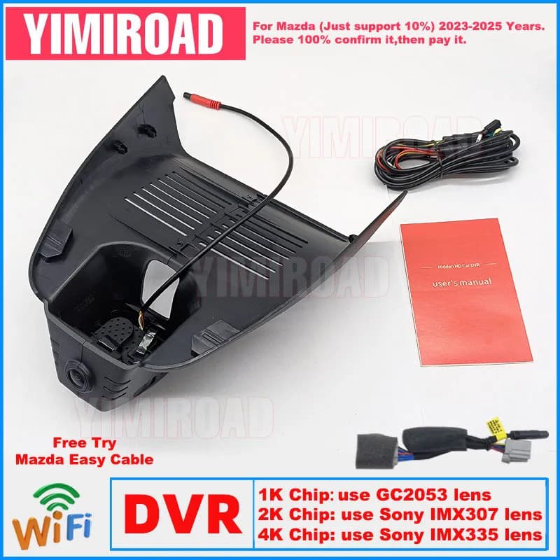Nuova Dashcam per Auto Plug and Play 1K 2K 4K MZD09 per Mazda CX-50 CX50 CX-30 CX30 CX-60 CX60 DM VA KH 2023 2024 2025