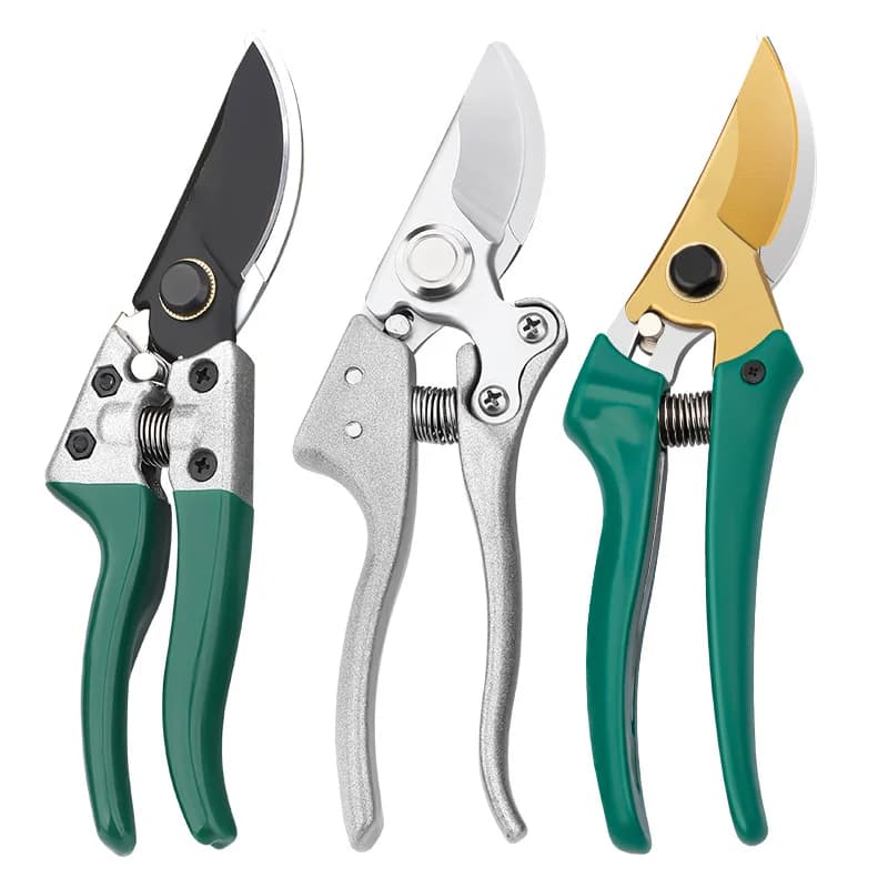 8 inch garden shears, Hand cutters with ergonomic handle, Safety locking mechanism