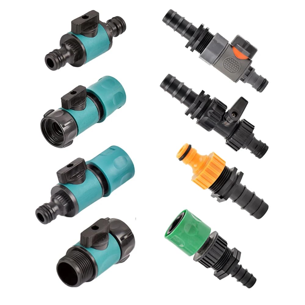 Quick Connector for Plastic Valve 3/4" Thread for pipe connectors PE 16/20/25mm Garden irrigation Extension switch for hose adaptor