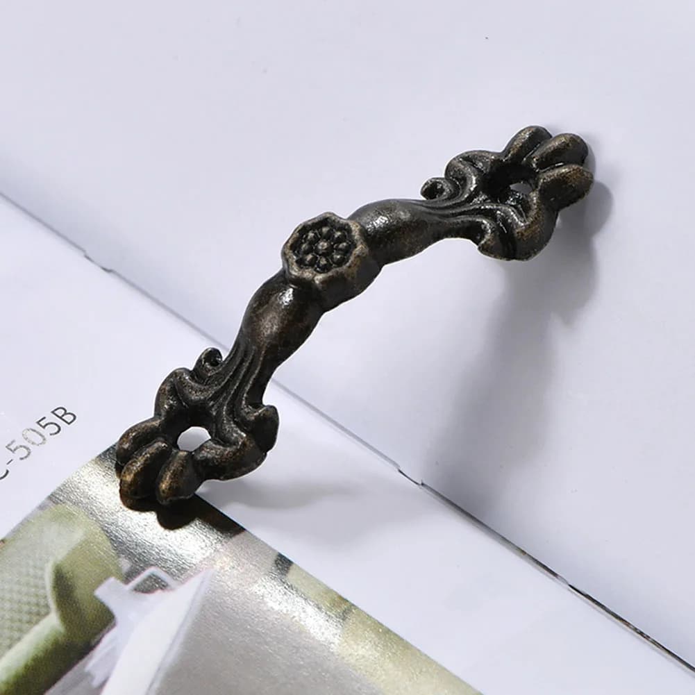 Maniglie per Armadi, Guardaroba, Scatole in Legno, Lega di Zinco, 10 Pezzi, 20 Viti X 4,3*1cm, Bronzo, per Credenze e Cassetti, Nuovissime