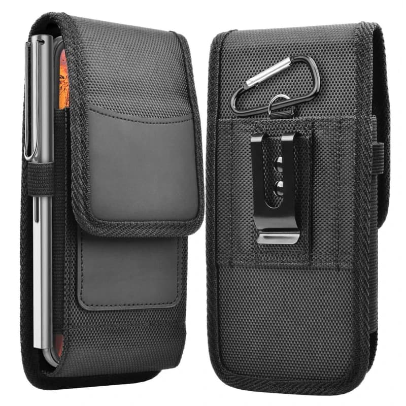 Wallet for Men's phone Fondina for mobile phone with belt clip Waist Waist Card Holder in Oxford Fabric Travel Phone Case for Camping