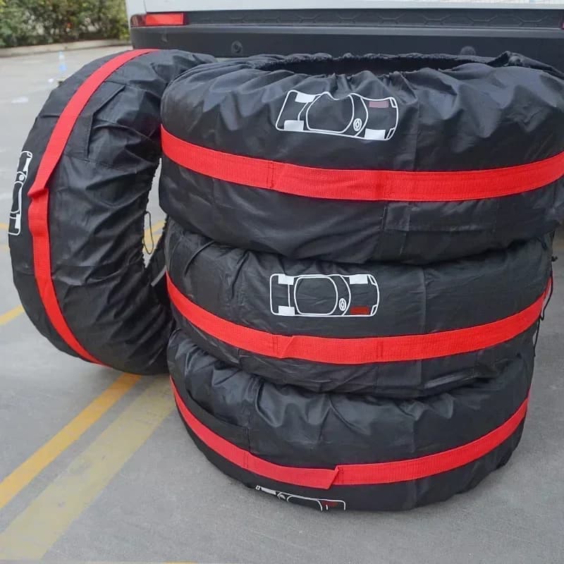 1PCS Universale Auto di Spare Tire Coperture Caso Auto Ruota Pneumatici Borse di Stoccaggio 210D Oxford Panno di Protezione a prova di polvere Car Styling