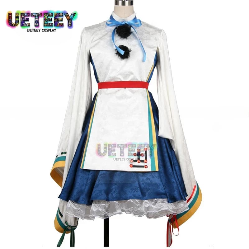 UETEEY Touhou Project/Toho Project Shrine Maiden Dieci Desideri Mononobe no Futo Uniforme COS Abbigliamento Costume Cosplay
