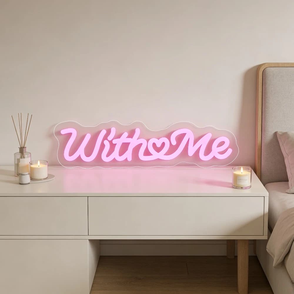 Lampada al Neon a Forma di Cuore con LED USB Dimmerabile, Luce Romantica da Parete per Camera da Letto, Anniversario di Matrimonio, Comodino, Lampada Decorativa, Regalo