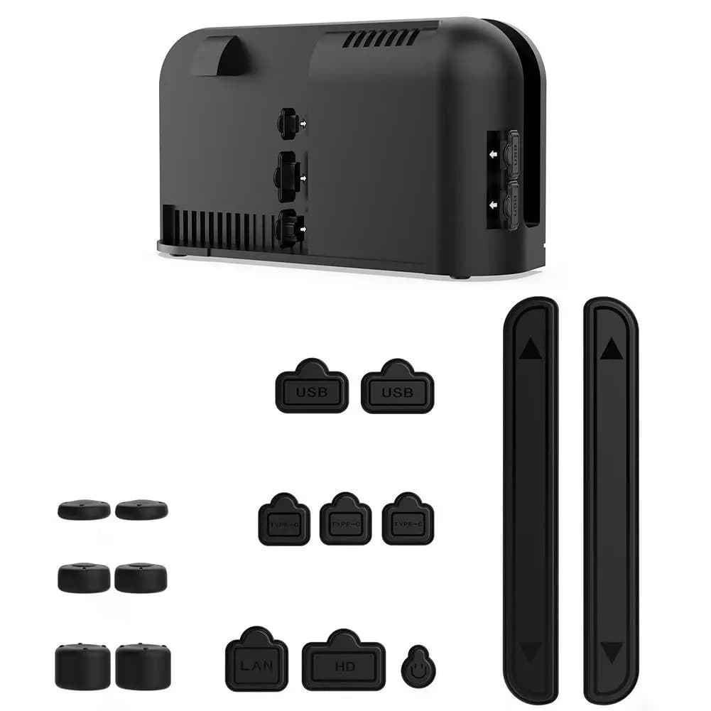 Copertura protettiva antipolvere per Switch 2 Console di gioco Tappi porta in silicone antipolvere per Switch 2 NS 2 Tappo joystick Gaming Accesso B4D8