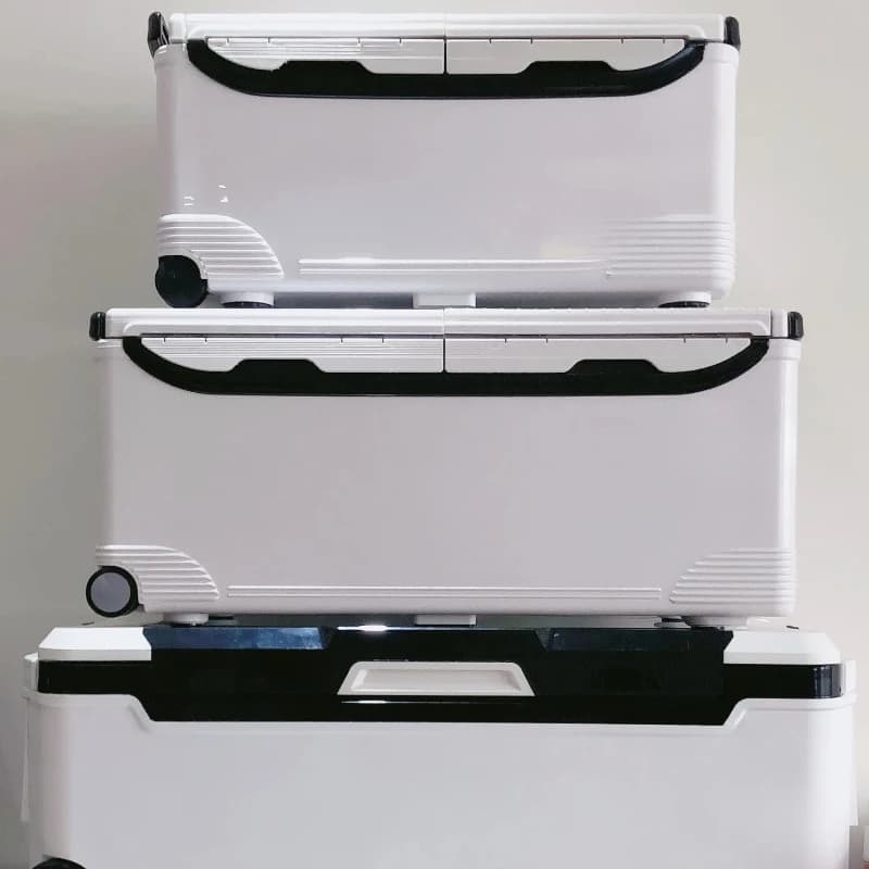 # l 10-85L Outdoor fishing refrigeration box 48 hour cooling insulated housing Safe equipment box with multifunctional handle for fisherman support