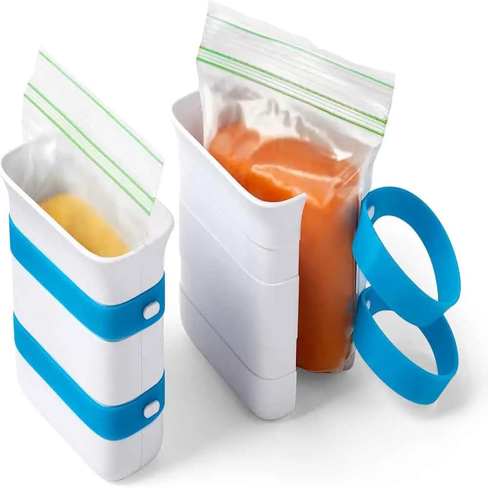 Contenitore per Congelare Alimenti FreezeUp, Borsa per Preparazione Pasti per Congelare Avanzi e Zuppe