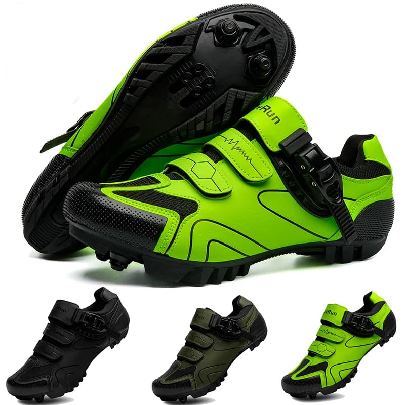 Spring 2025，MTB Cycling Shoes With Clamps For Men,Carbon Sports Shoes, Speed, Mountain Running，Mountain Bike Shoes