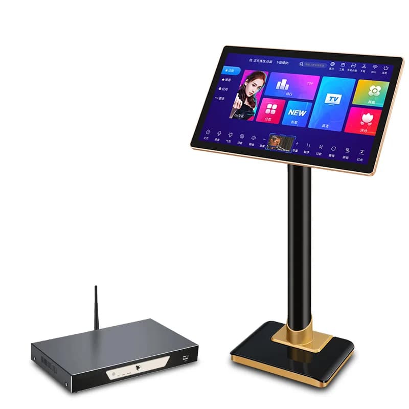 Macchina per canto karaoke da 19 pollici con touch screen per sistema karaoke professionale Home Theater KTV