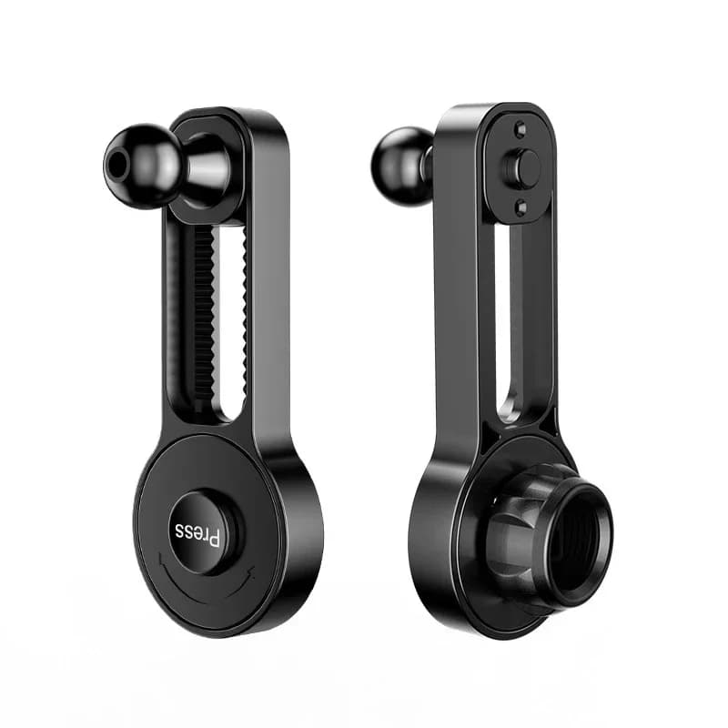 Supporto per telefono da auto regolabile con 360 ° Asta di prolunga di rotazione per accessorio per schermo di visualizzazione per auto con supporto a sfera da 17 mm