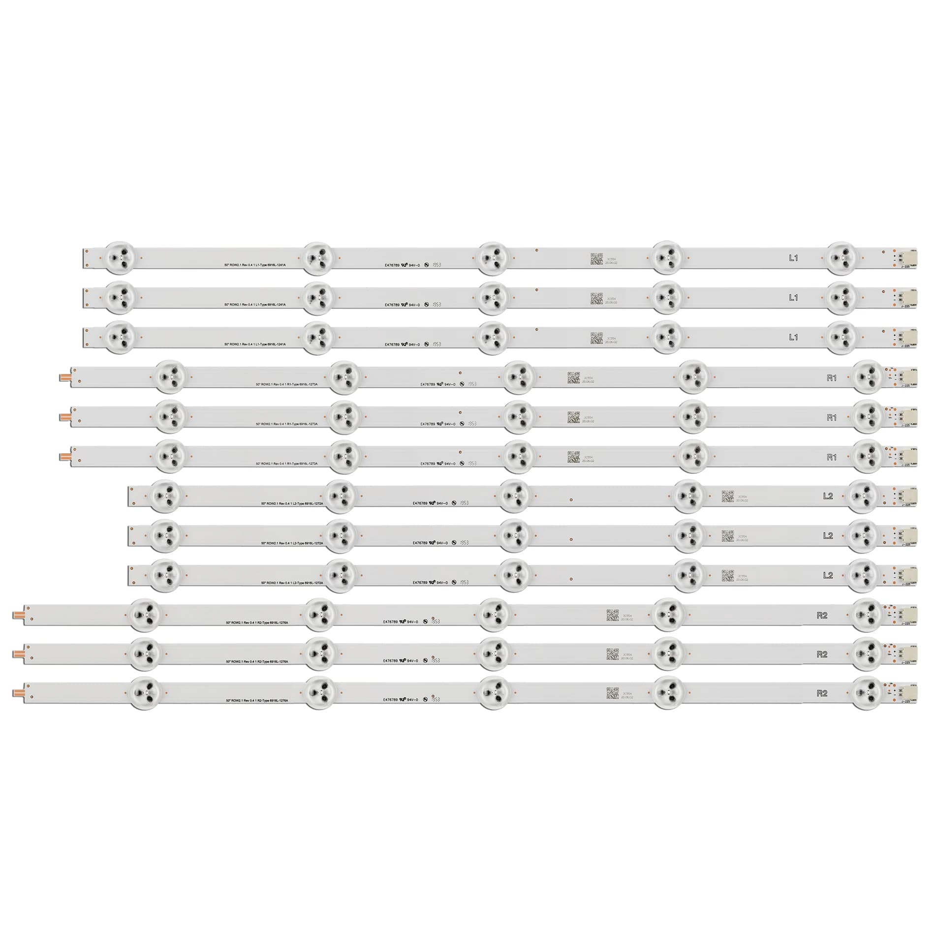 12PCS LED Backlight Strip 50 inch TV 50LA621S 50LA621V 50LA616V 50LN570S 50LN575S 50LN575V 50LN575R 50LN5100 50LN5700 50LN 50LA