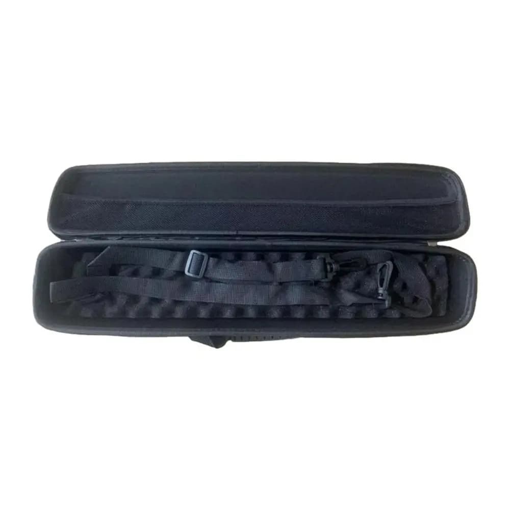 Hard Shell Fishing Rod Bag Anti Shock With Shoulder Strap Carry Bag for Rod Black Adjustable Fishing Rod Holder Fishing Tools