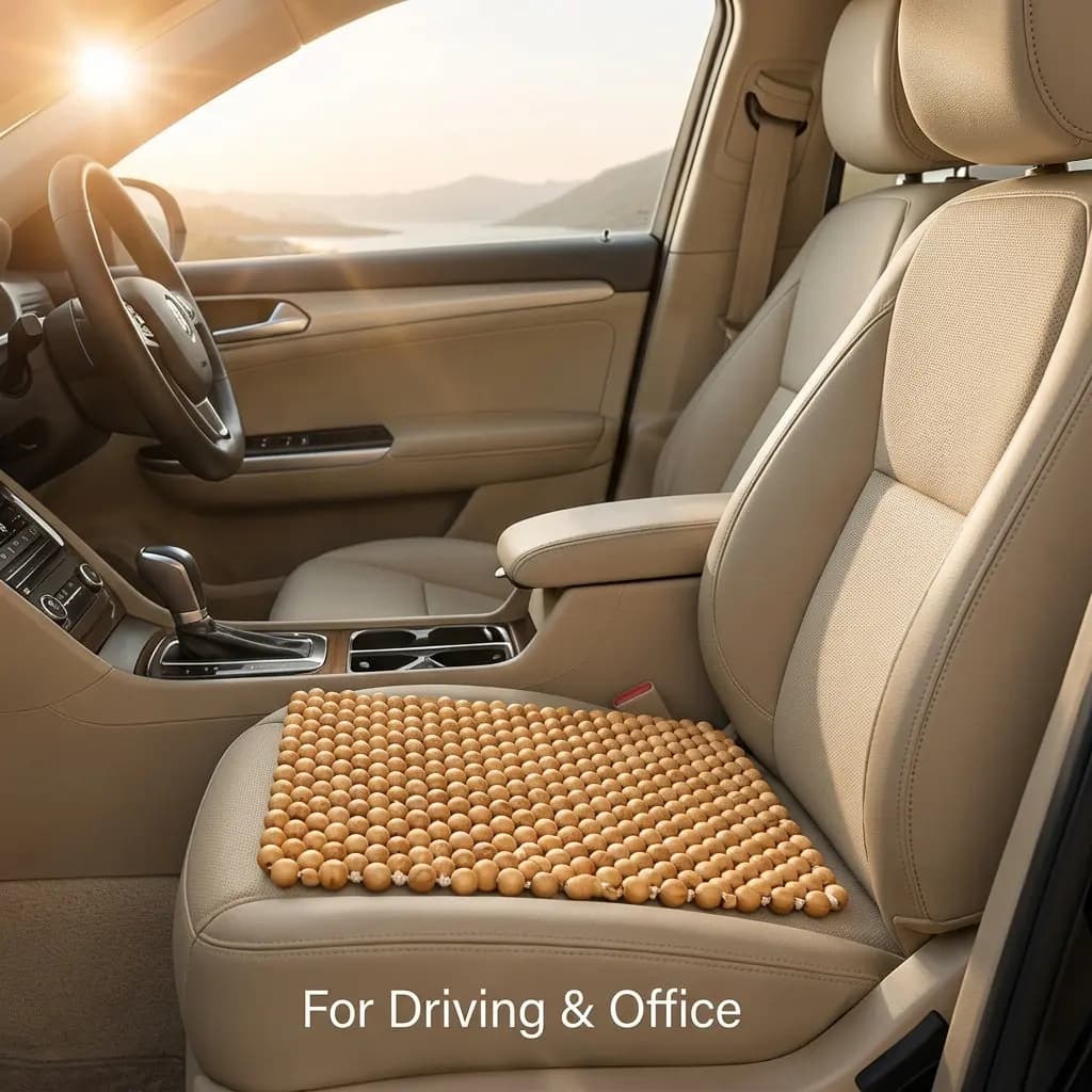Beaded Seat Cover Cooling Car Cushion Classic Elegant Cooling Seat Cushion for Car Drivers Summer Cooler Carseat Cooler