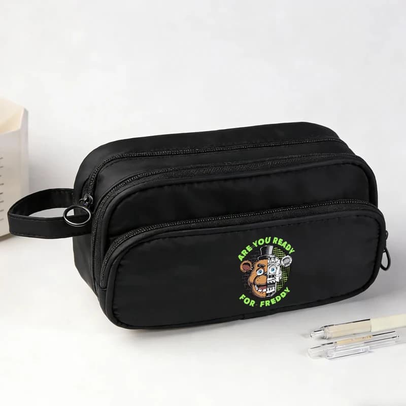 Astuccio Multistrato Five Nights At Freddy's, Grande Borsa Portapenne Anime per Ragazzi e Ragazze, Forniture Scolastiche, Regalo Nuovo