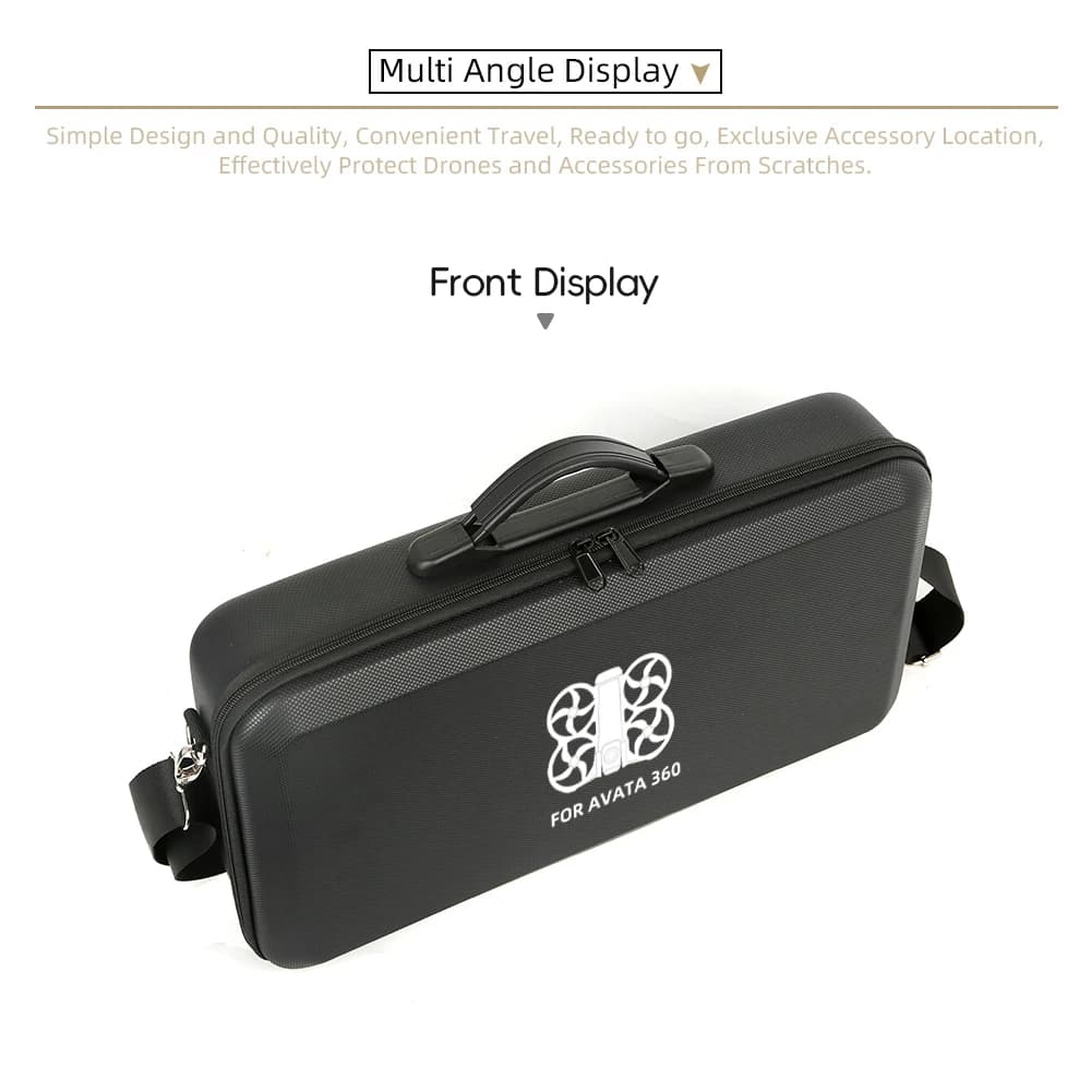 Borsa da trasporto per DJI Avata 360, custodia portatile in PU con tracolla per drone Avata 360, batterie, controller RC2 e accessori