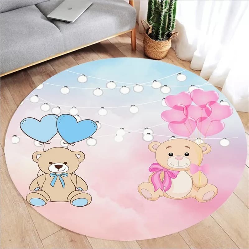Nice round bear for living room, picnic carpet, Glunel, Lea, yoga polymer coordination, gifts, bedroom carpets